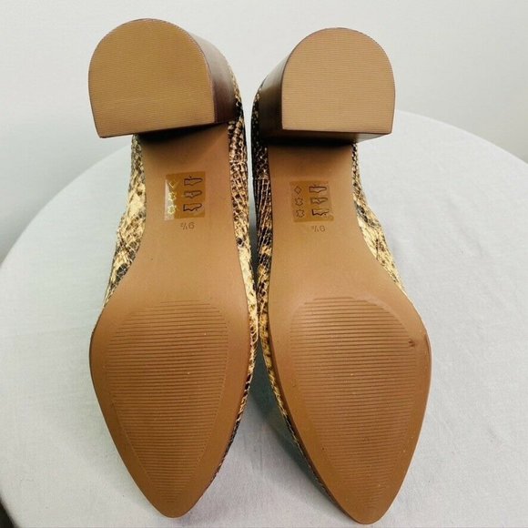 Madewell $199 Fiona Boot In Snake Embossed Leather MA449 - Picture 7 of 9